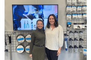 Leonie and Sophie at the BPS trade counter 